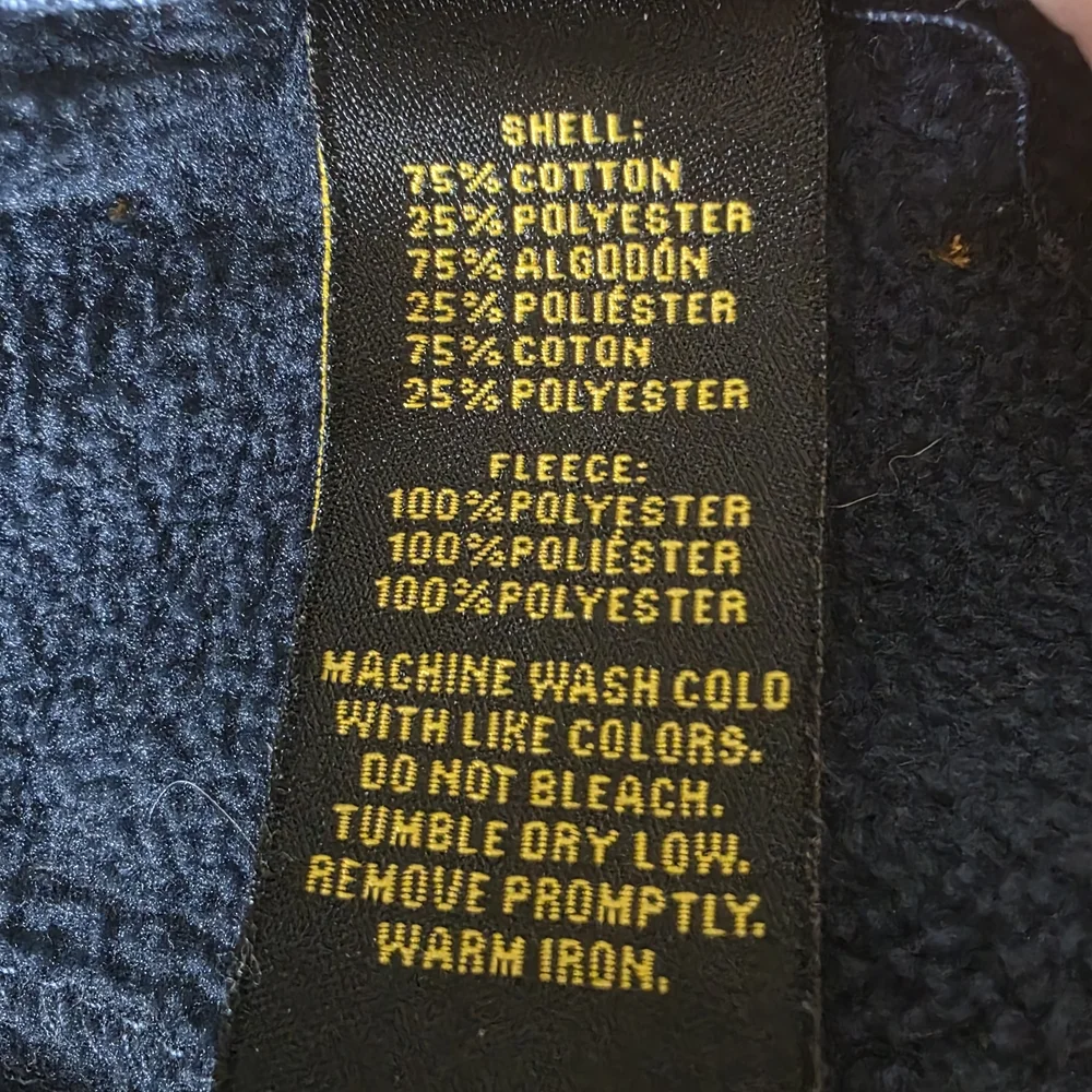 Stanley Workwear Men's 36x32 Fleece Lined Insulated Jeans Blue Denim Work Wear